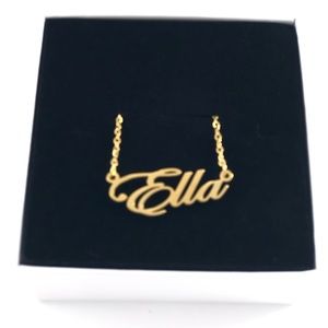 14K Gold Plated Name Necklace - Ella